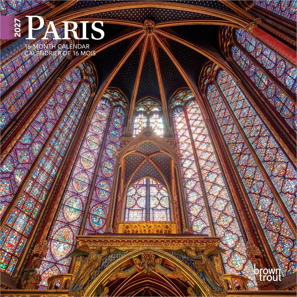 Paris 2027 Mini Wall Calendar Main Product Image
