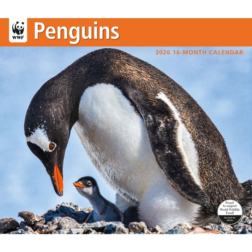 Penguins WWF 2026 Wall Calendar Main Image