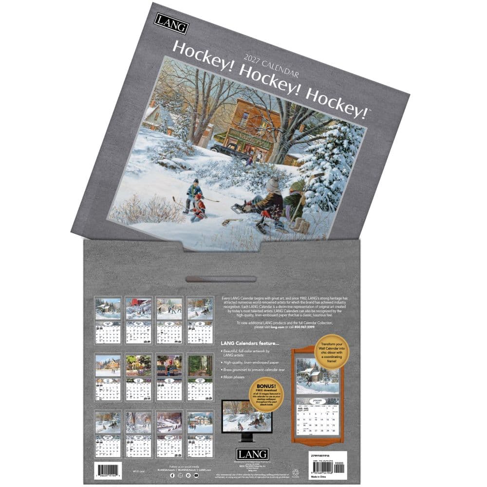 Hockey Hockey Hockey 2027 Wall Calendar by D.R. Laird First Alternate Image