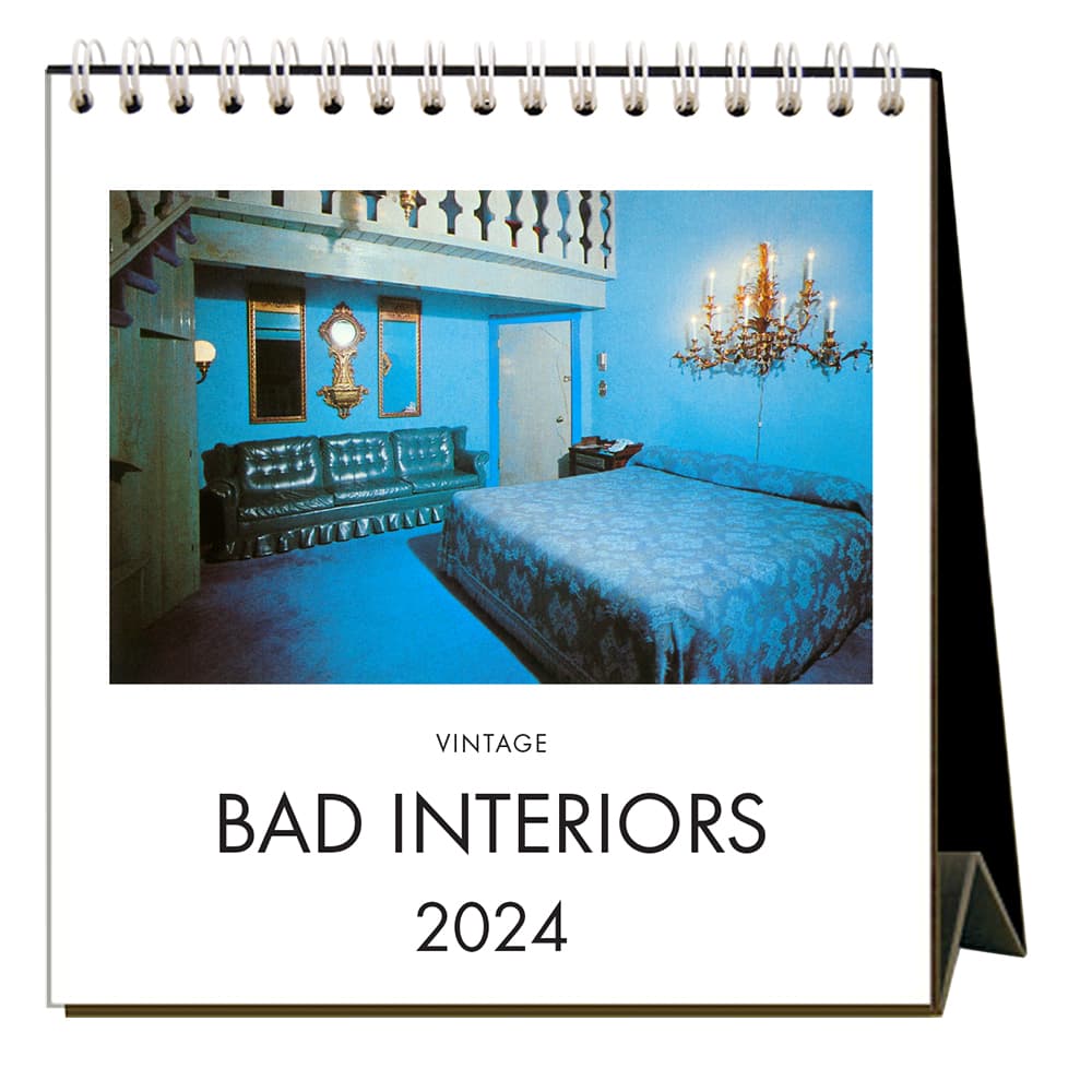 Bad Interiors 2024 Easel Desk Calendar Main Product Image width=&quot;1000&quot; height=&quot;1000&quot;