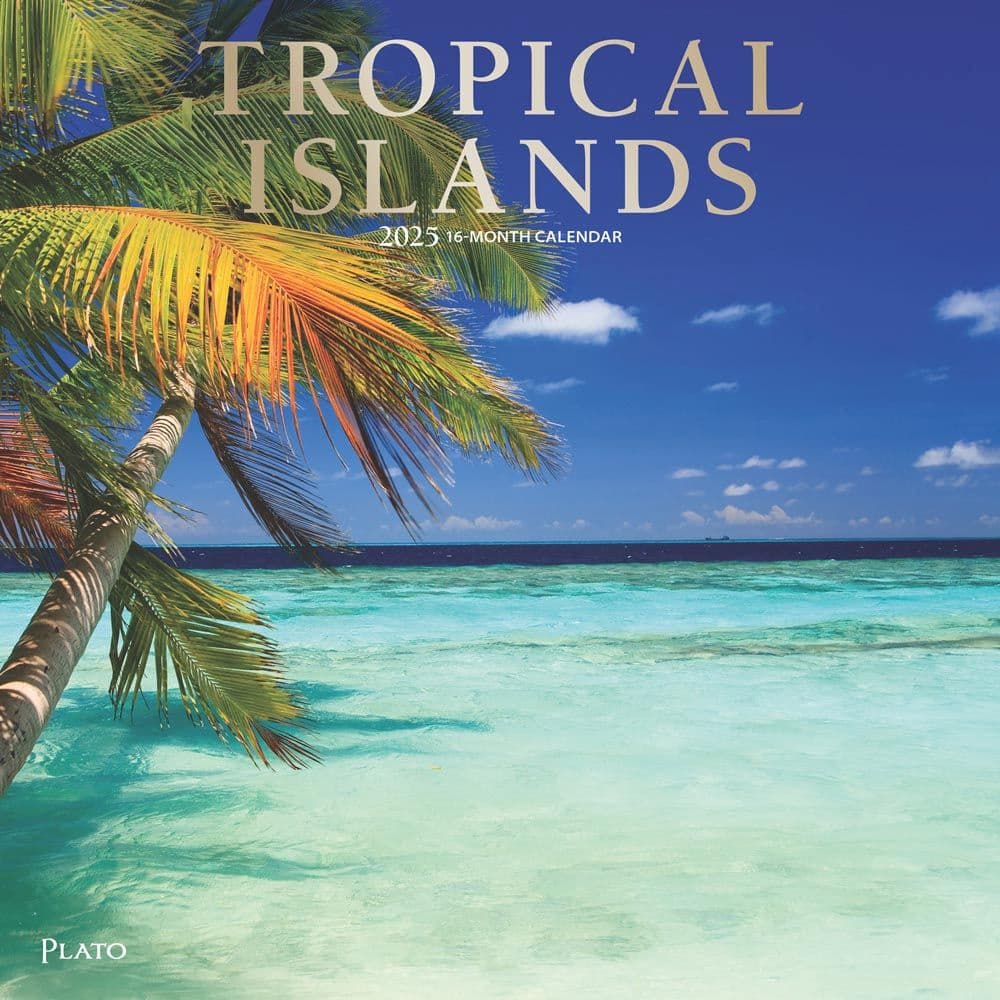 Tropical Islands Plato 2025 Wall Calendar Main Image