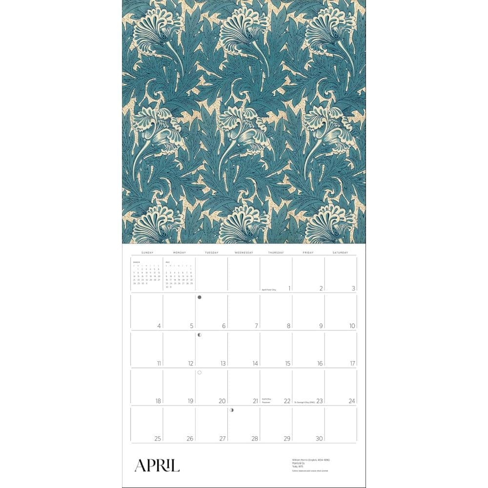 William Morris Arts and Crafts Design 2027 Wall Calendar Fifth Alternate Image
