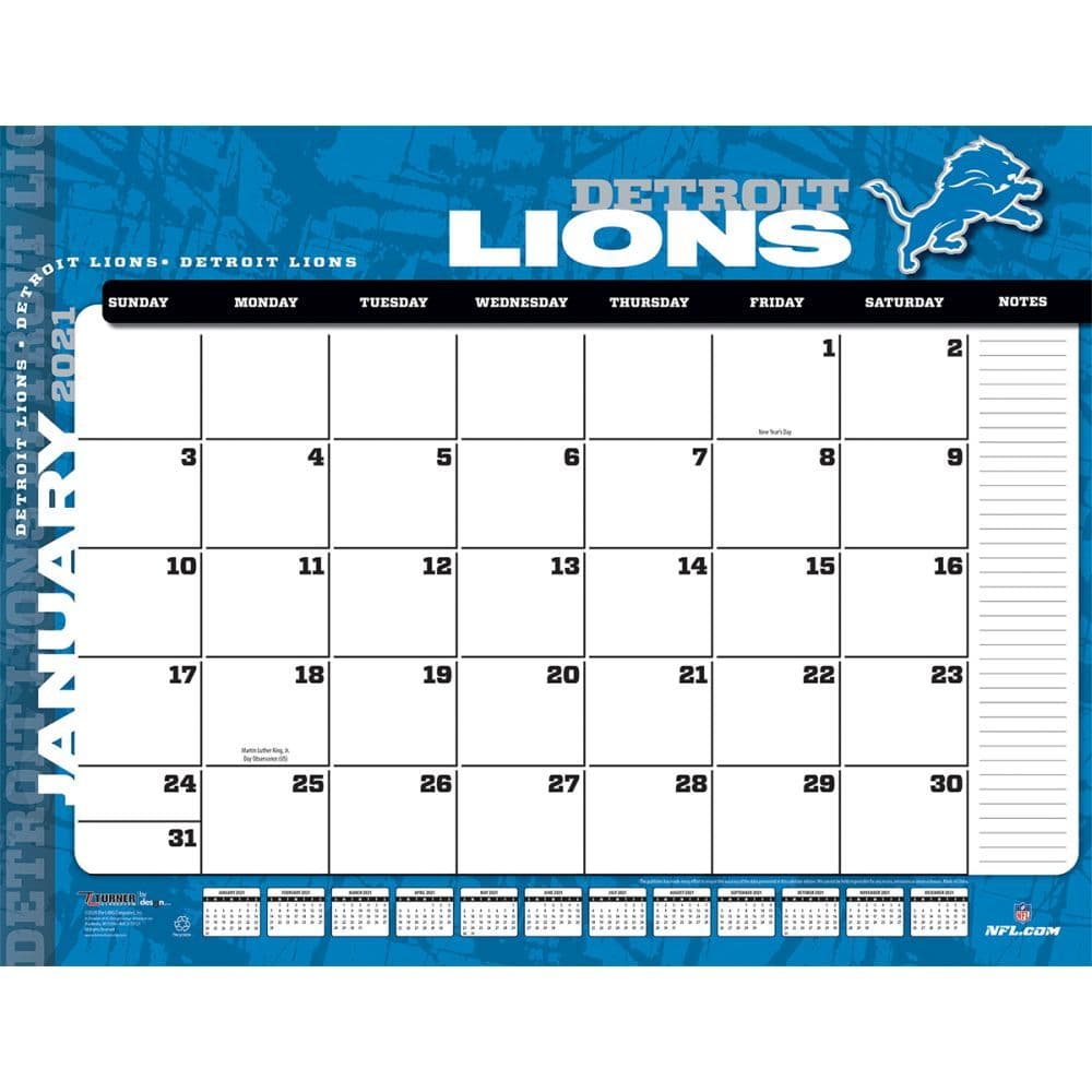 Detroit Lions Desk Pad