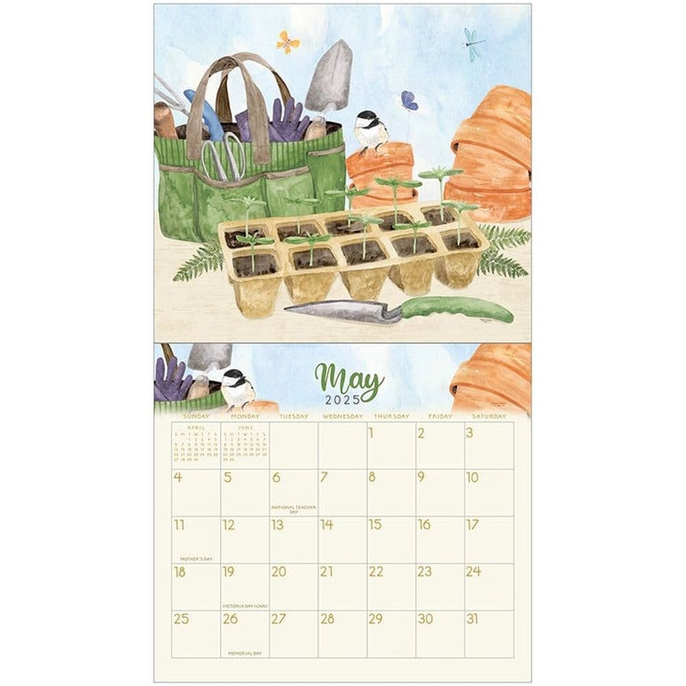 Year In Bloom 2025 Wall Calendar