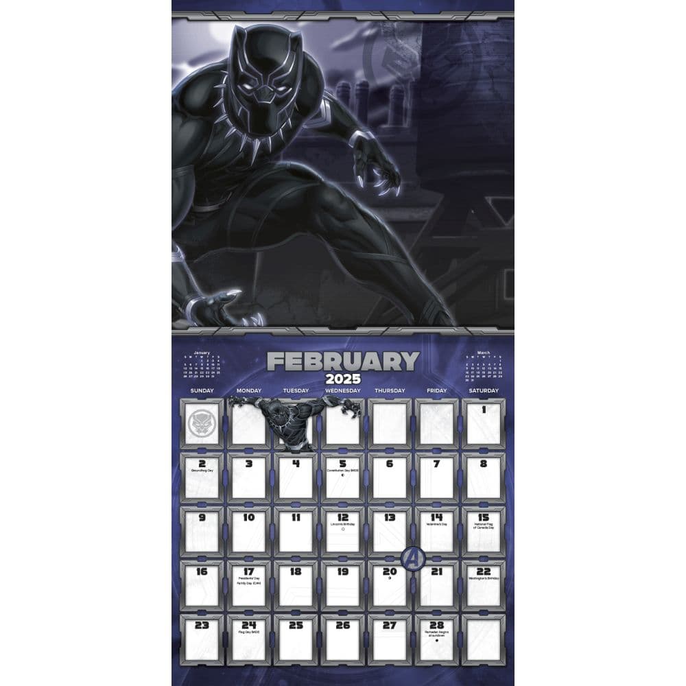 Marvel Avengers 2025 Wall Calendar Alt3