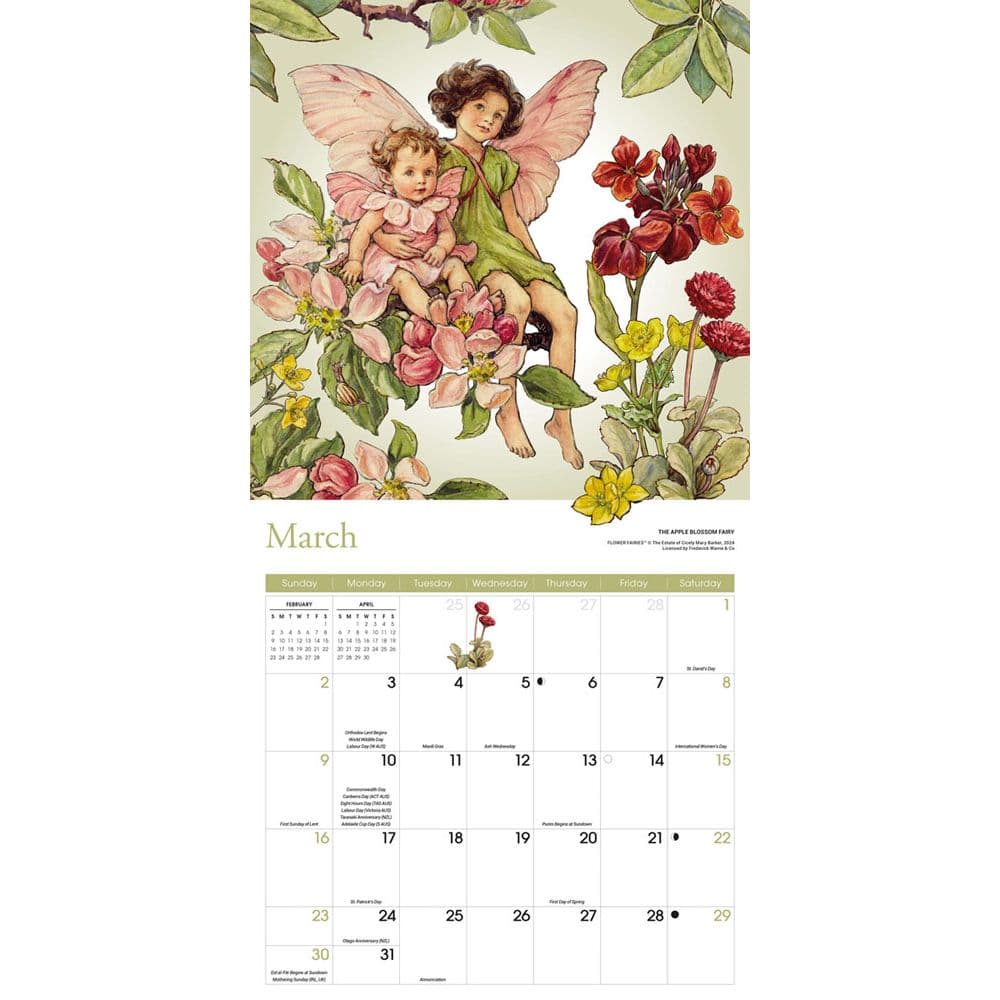 Flower Fairies 2025 Wall Calendar Second Alternate Image