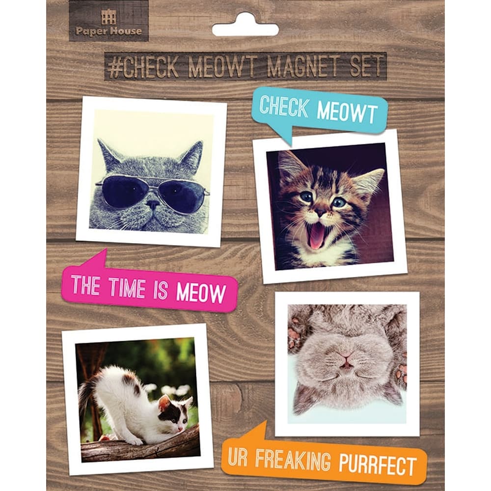 Cat Check Meowt Magnet Set