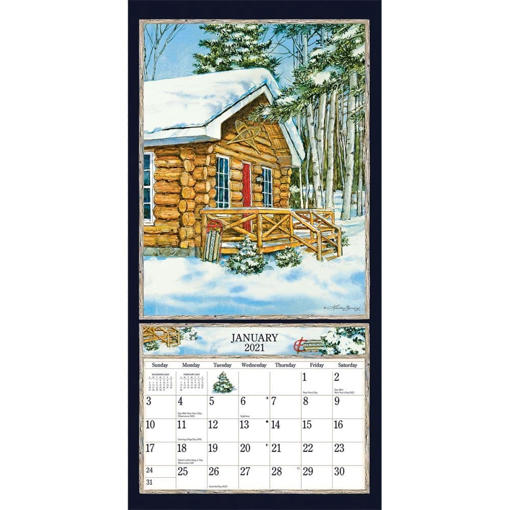 Country Vertical Wall Calendar by Laura Berry