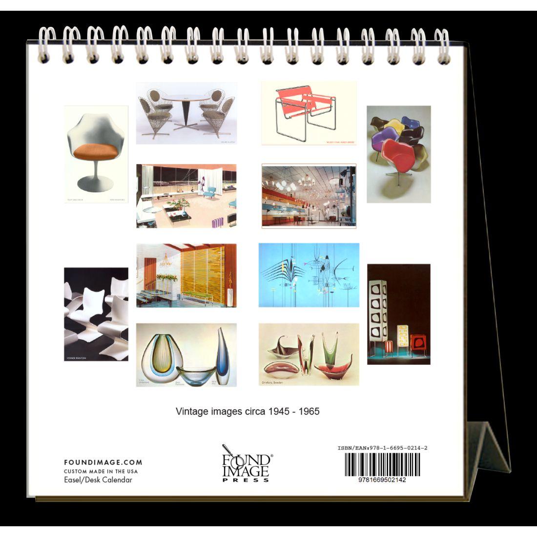 MidCentury Modern 2024 Easel Desk Calendar