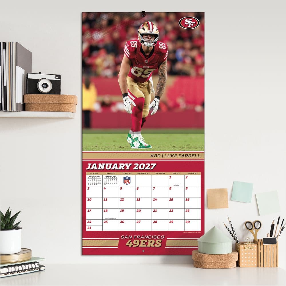 NFL San Francisco 49ers 2027 Wall Calendar Fifth Alternate Image