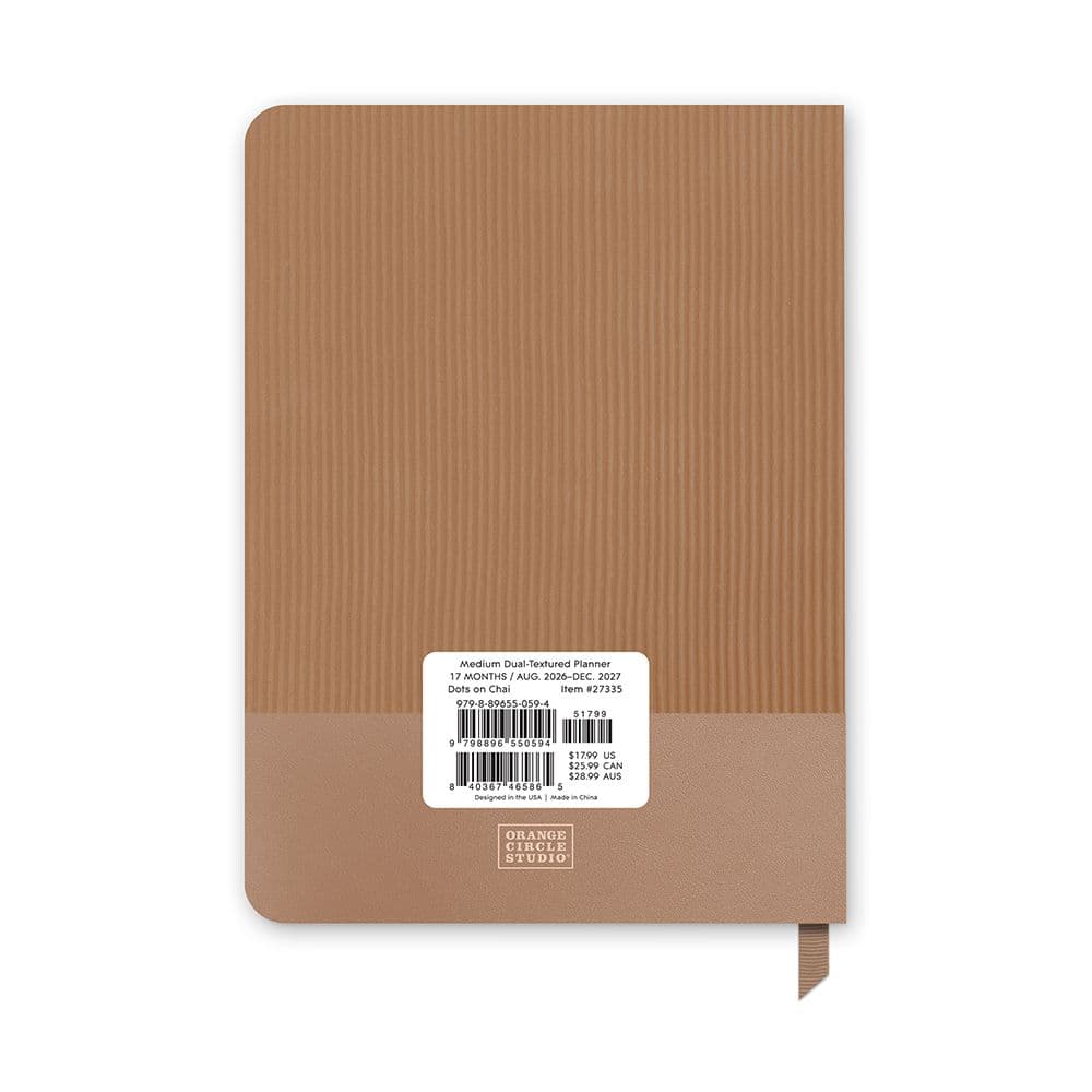 Dots on Chai 2027 Medium Dual Textured Planner First Alternate Image