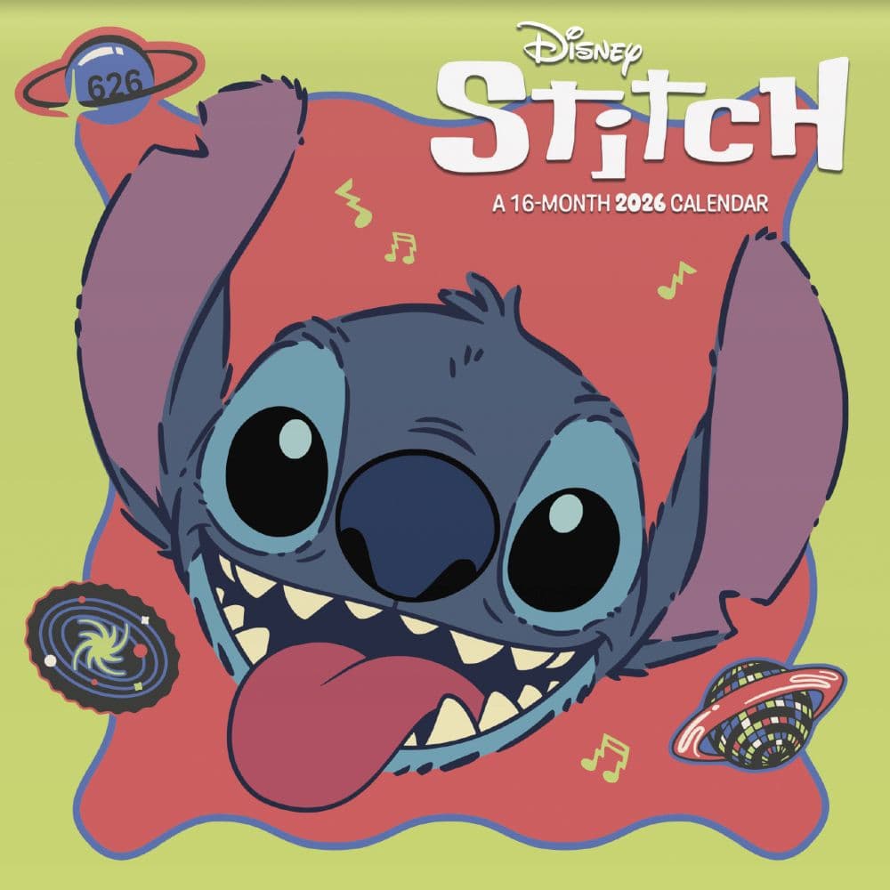 Disney Stitch 2026 Mini Wall Calendar Main Product Image