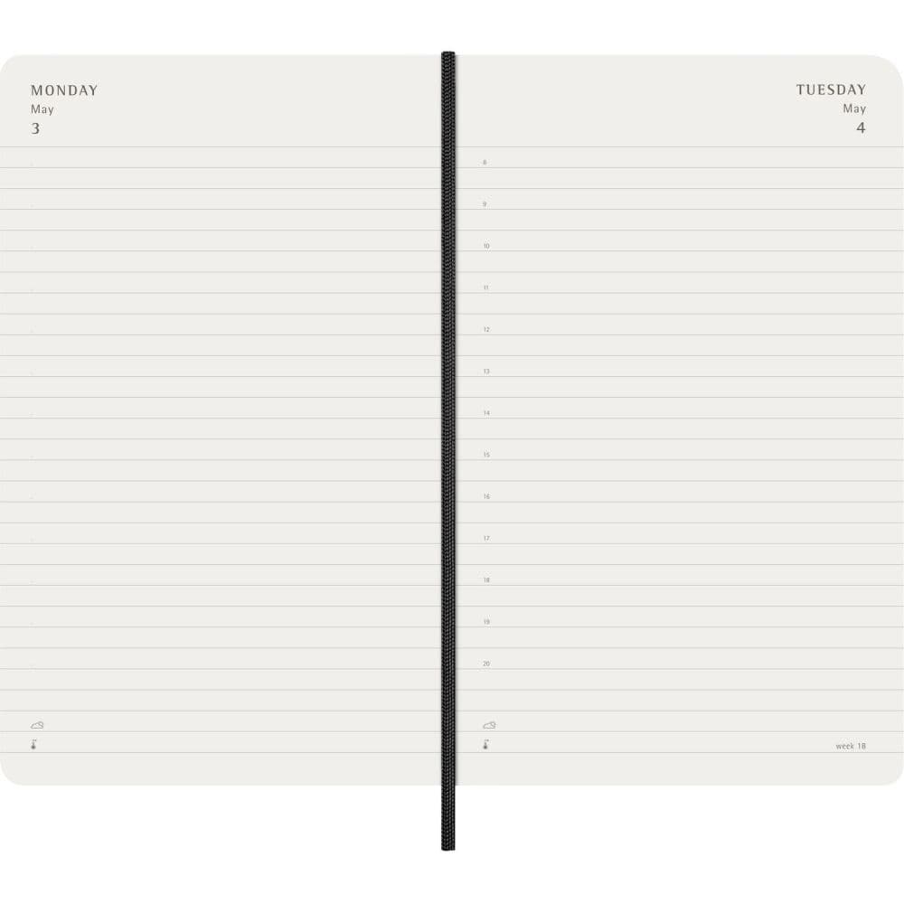 Moleskine Black Large Soft Cover 2027 Daily Planner Fourth  Alternate Image