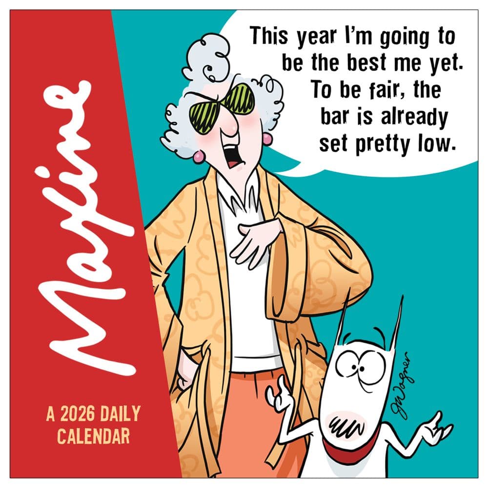 Maxine 2026 Desk Calendar Front of calendar flat image