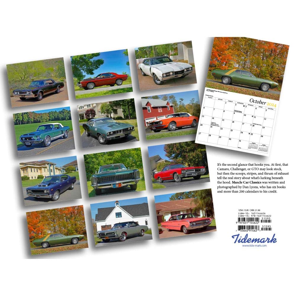 Cars Muscle 2024 Wall Calendar