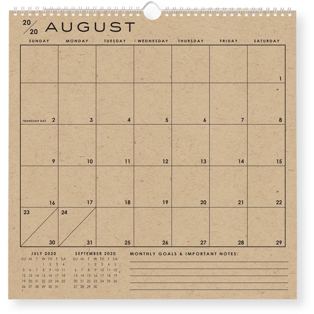 2021 Classic Grid Wall Calendar