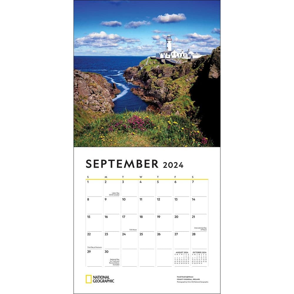 Ireland NG 2024 Wall Calendar September