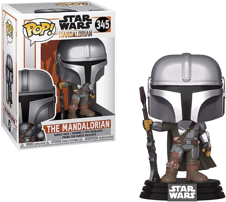 Pop Star Wars: The Mandalorian With Chrome Vinyl Figure 10inch Alternate Image 2
