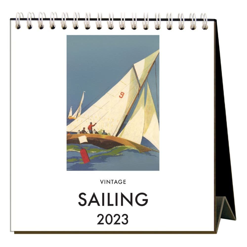 Vintage Sailing 2023 Easel Desk Calendar