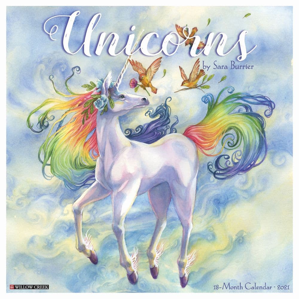 2021 Unicorns Burrier Wall Calendar