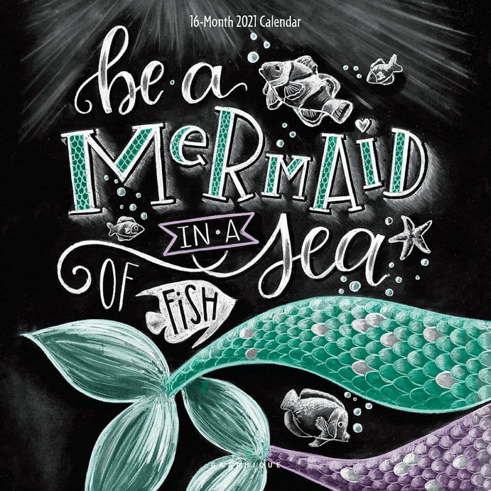 Chalkboard Art Wall Calendar