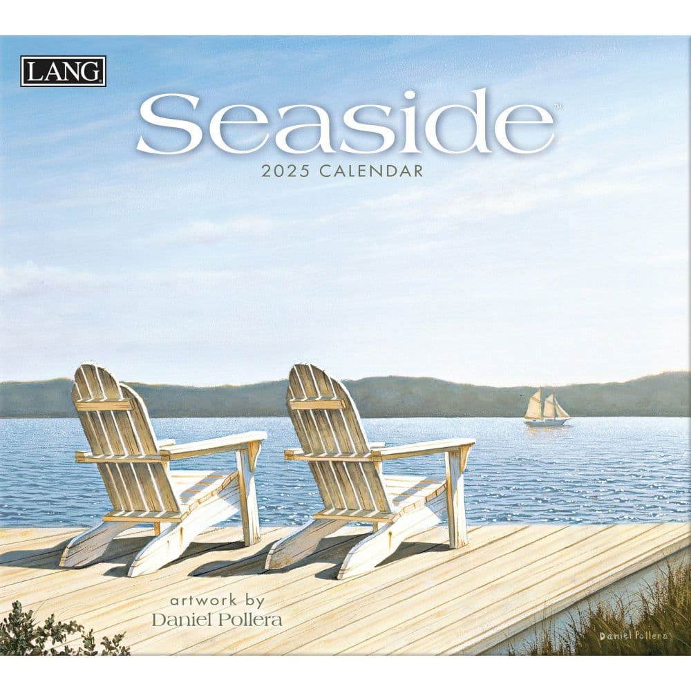 Seaside by Daniel Pollera 2025 Wall Calendar