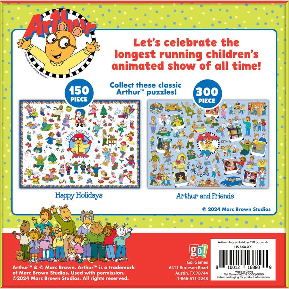 Arthur Happy Holidays 150 Piece Puzzle First Alternate Image