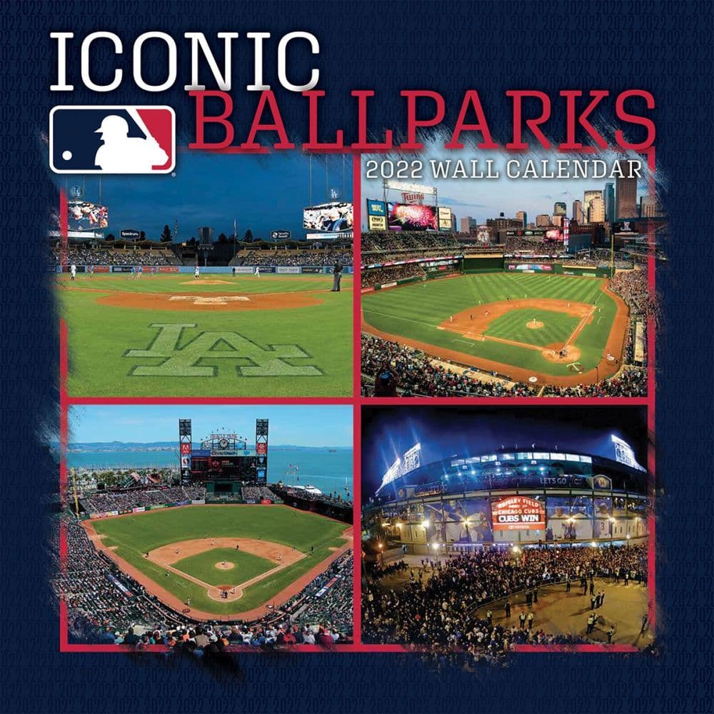 MLB Iconic Ballparks 2022 Mini Wall Calendar