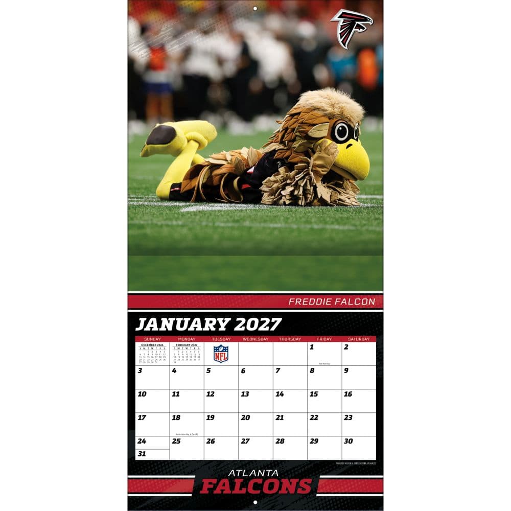 NFL Mascots 2027 Wall Calendar Third Alternate Image