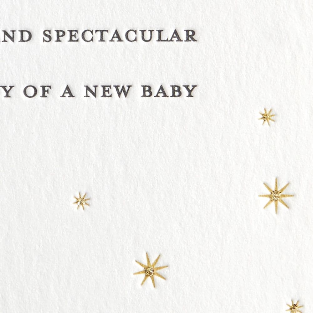 Copy Driven Letterpress New Baby Card Fifth Alternate Image width="1000" height="1000"