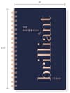 image Brilliant Ideas Large Faux Leather Journal Alternate Image 3