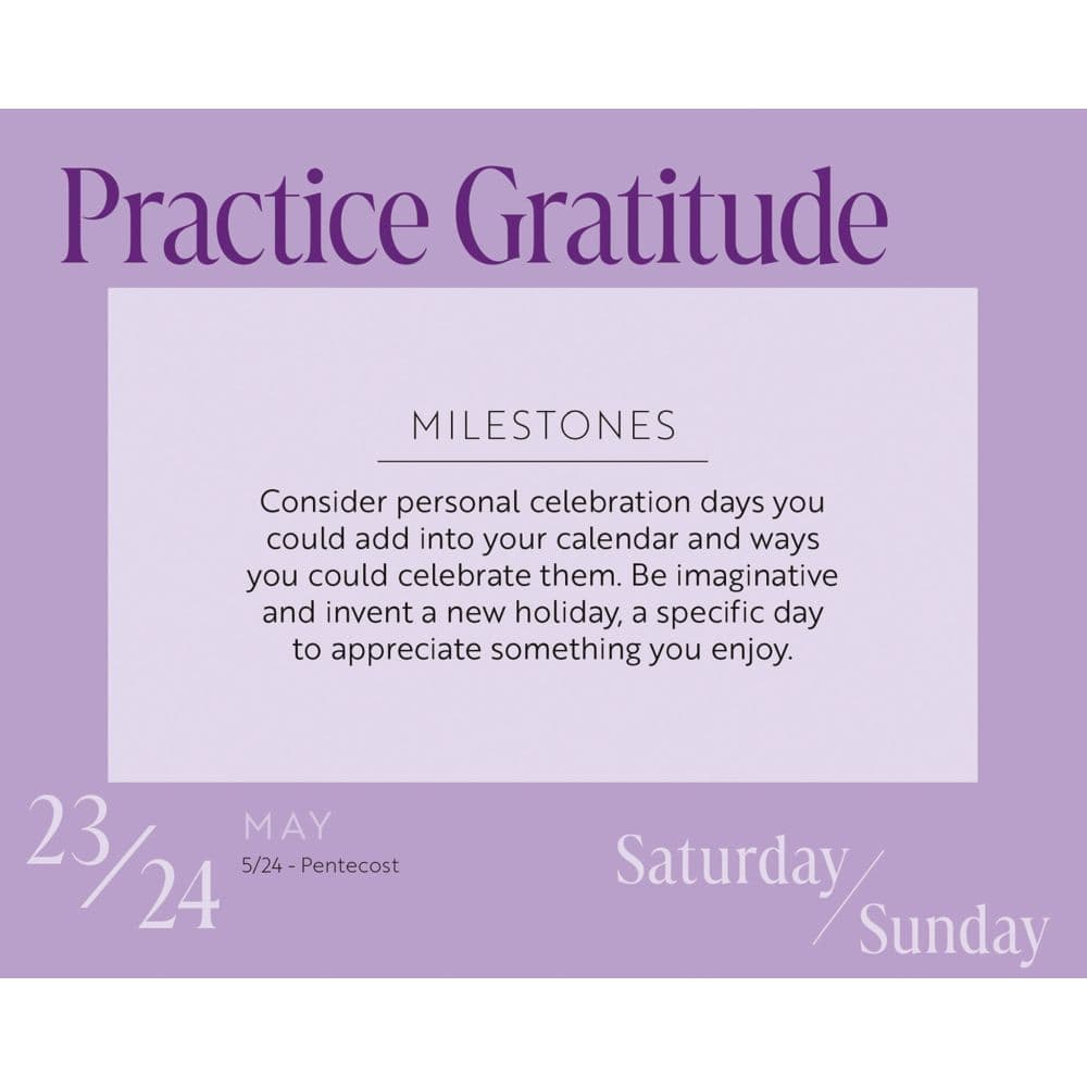 Year of Gratitude 2026 Desk Calendar Third Alternate Image