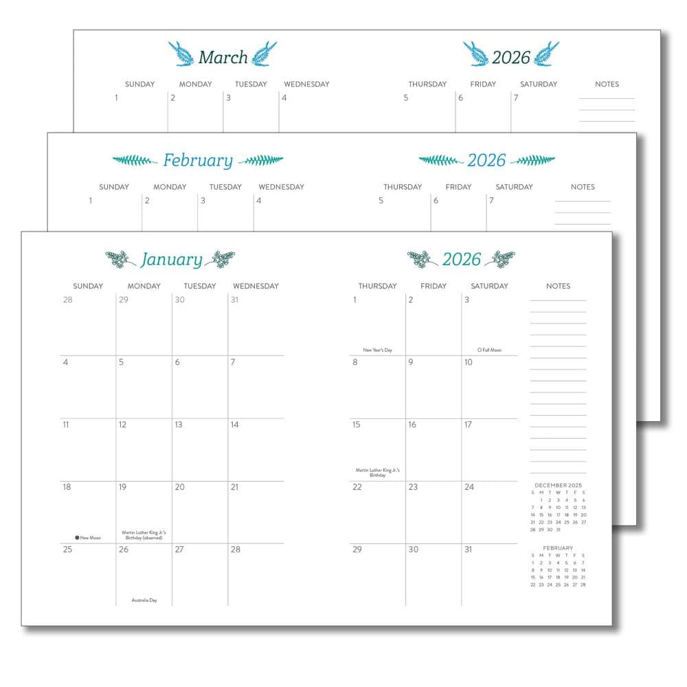 Greenery Softcover High Note 2026 Planner First Alternate Image