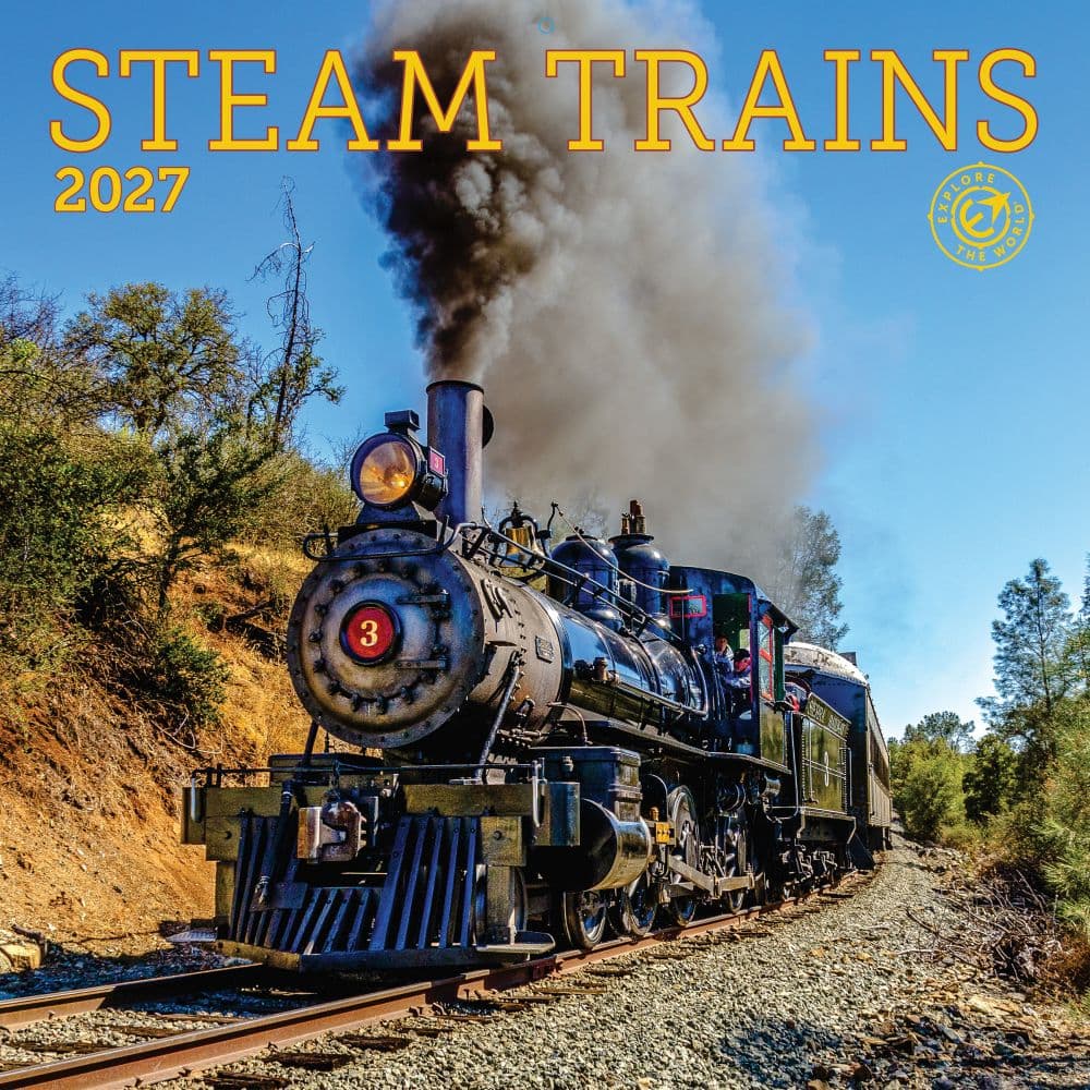 image Steam Trains 2027 Wall Calendar