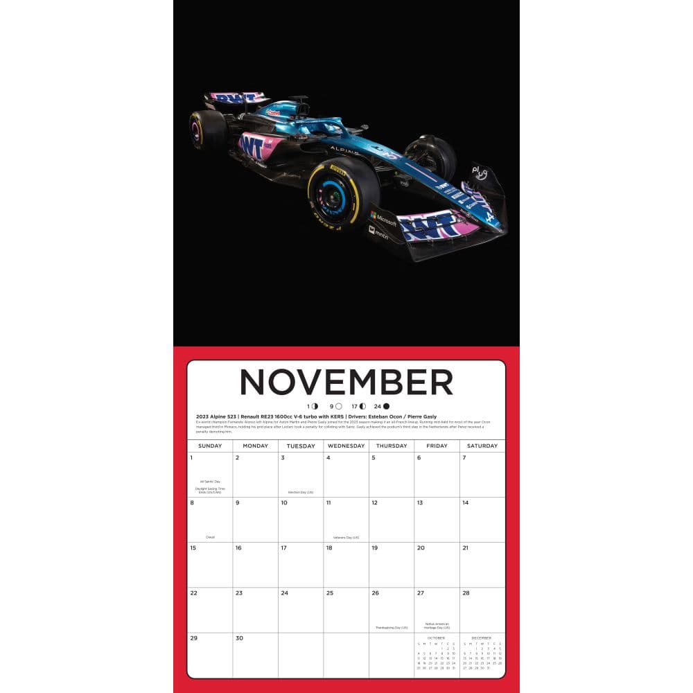 Formula 1 2026 Wall Calendar Third Alternate Image