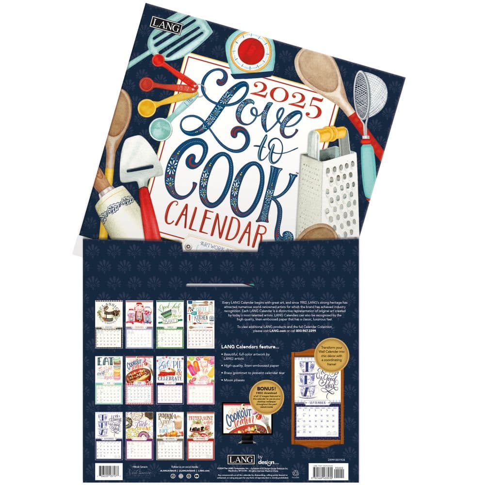 Love to Cook by Nicole Tamarin 2025 Wall Calendar Third Alternate Image width=&quot;1000&quot; height=&quot;1000&quot;