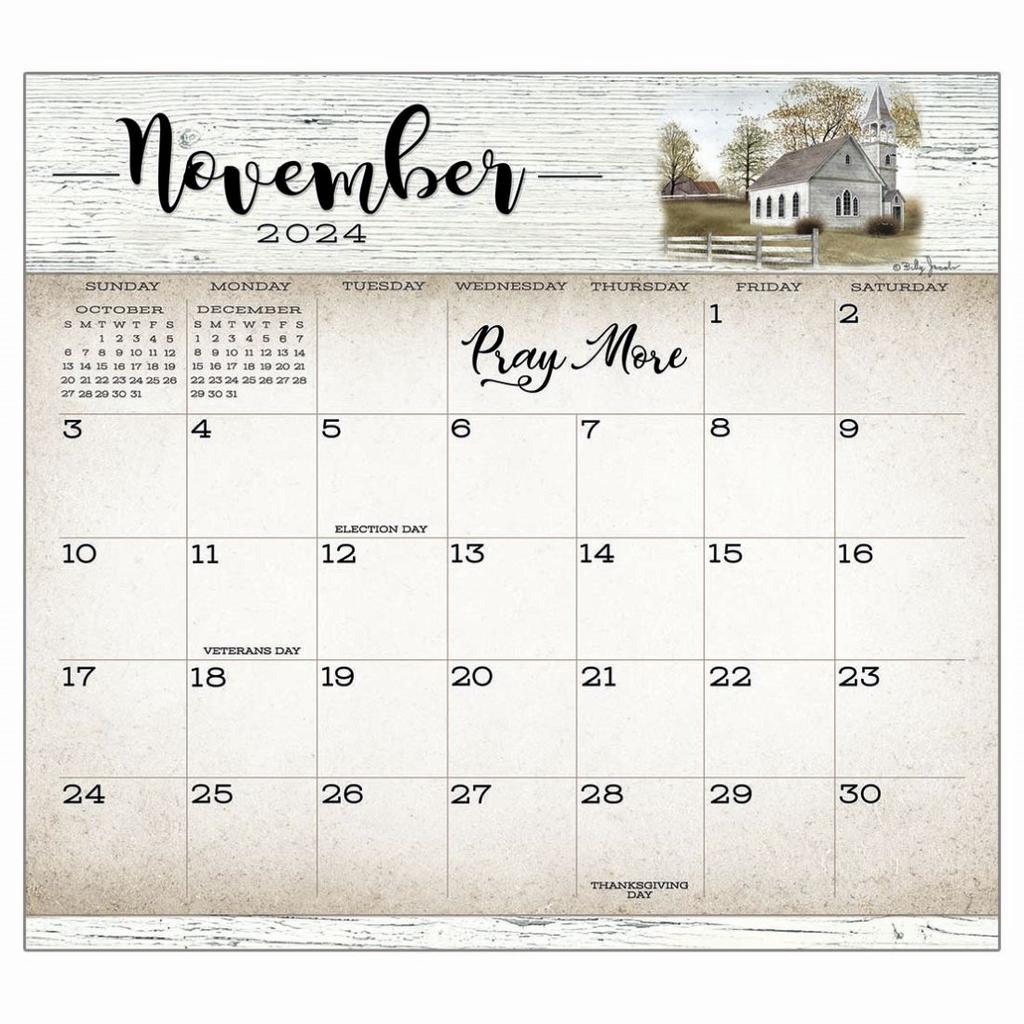 image Farmhouse 2024 Magnetic Calendar Pad