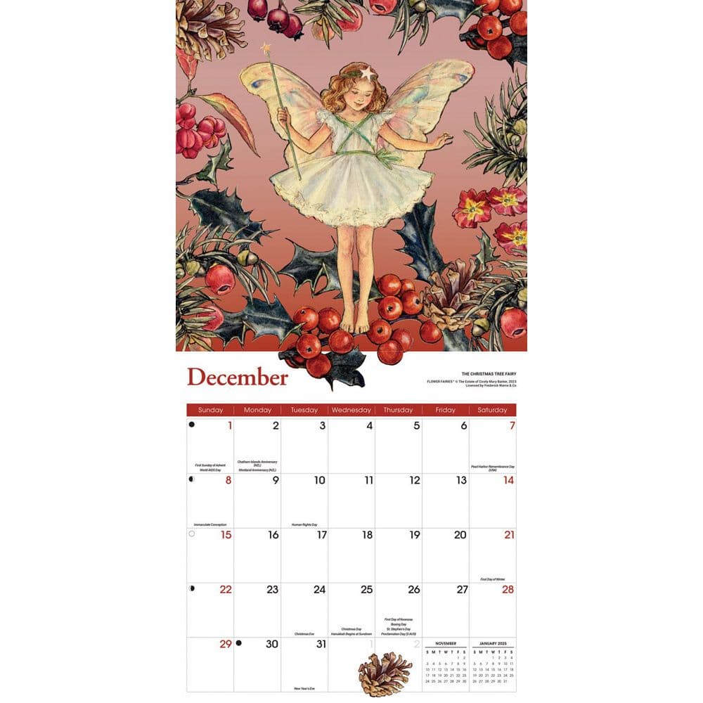 Flower Fairies 2024 Wall Calendar