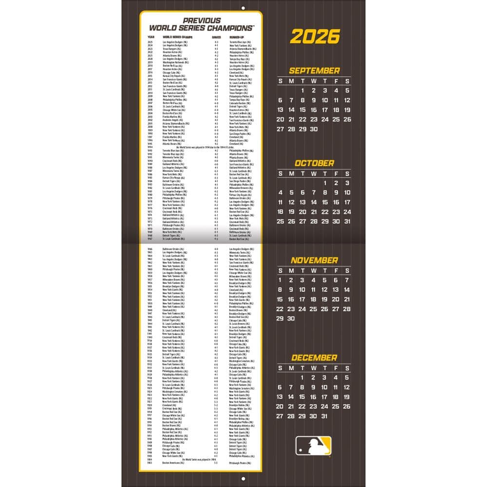 MLB San Diego Padres 2027 Wall Calendar Second Alternate Image