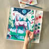 image Paint By Number Moonlight Unicorn