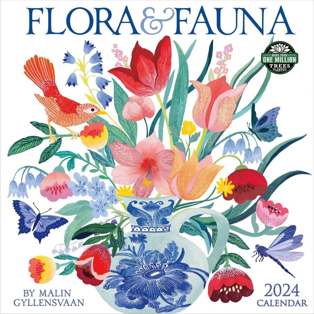 Flora and Fauna 2024 Wall Calendar Main
