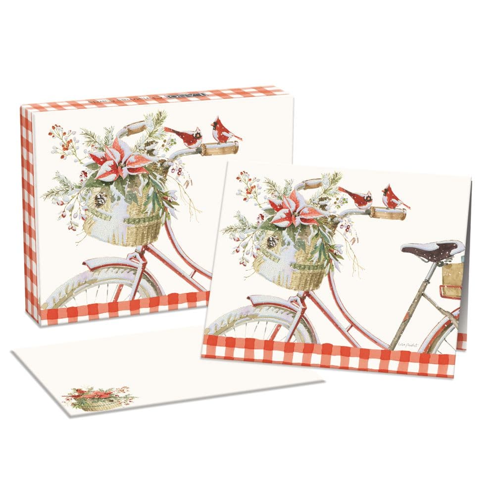 Winter Bike by Lisa Audit Boxed Christmas Cards Main Image