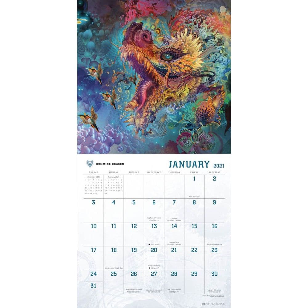 Jones Psychedelic Art Wall Calendar