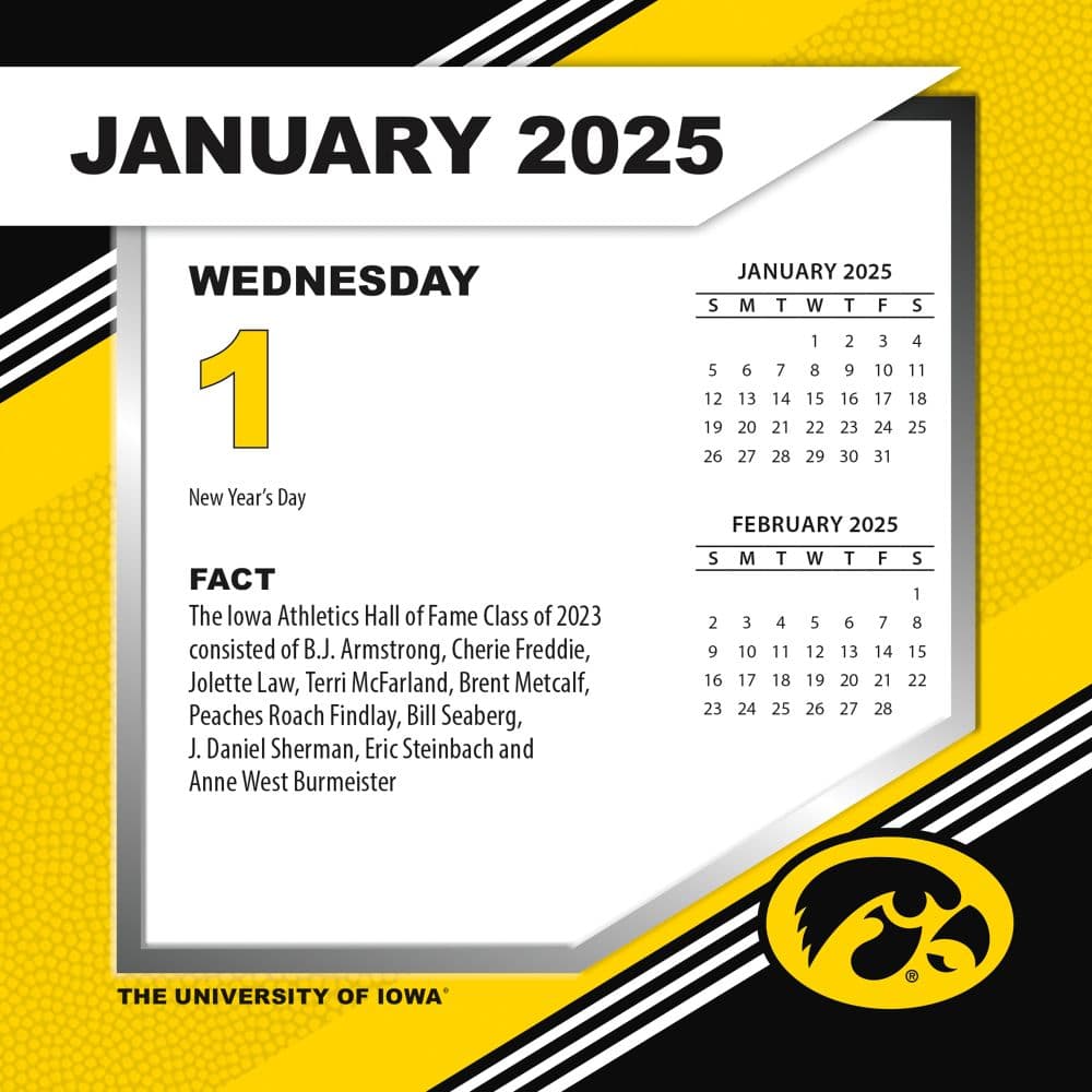 COL Iowa Hawkeyes 2025 Desk Calendar Second Alternate Image width=&quot;1000&quot; height=&quot;1000&quot;