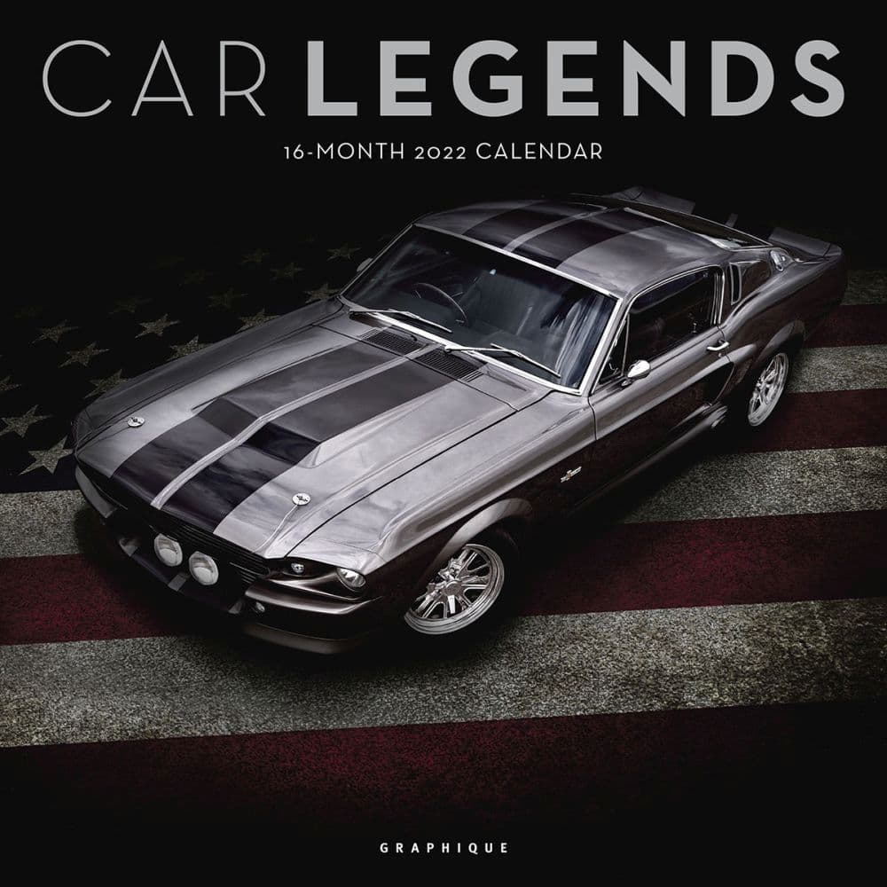 Car Legends 2022 12 x 12 Inch Monthly Square Wall Calendar