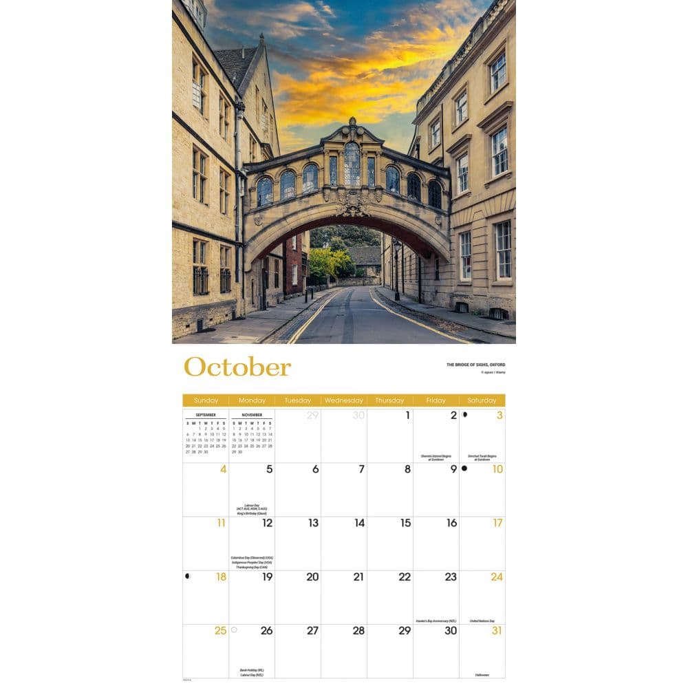 England 2026 Wall Calendar Fourth Alternate Image