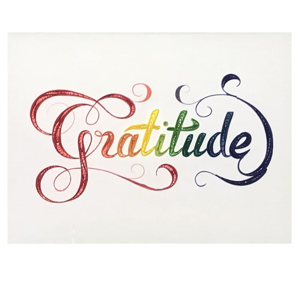 Gratitude Quilling Thank You Card First Alternate Image width="1000" height="1000"