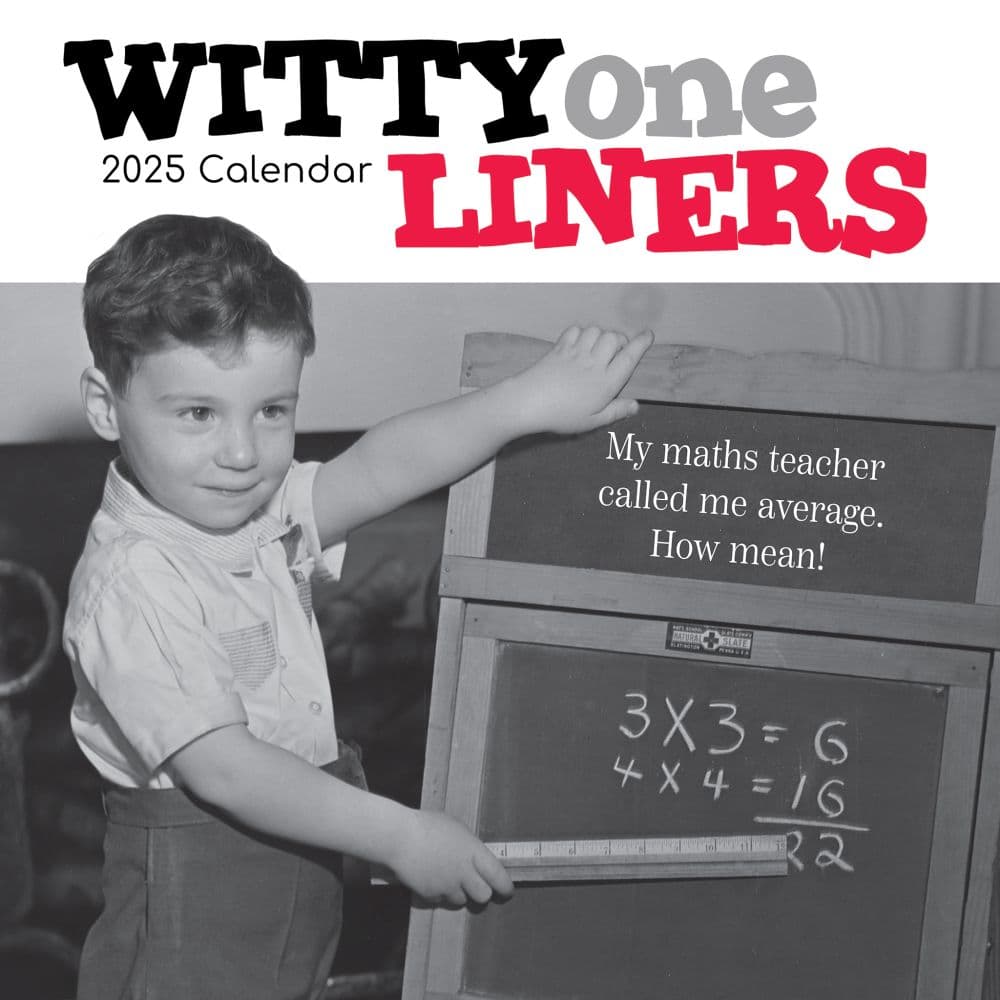 Witty One Liners 2025 Wall Calendar Main Product Image width=&quot;1000&quot; height=&quot;1000&quot;