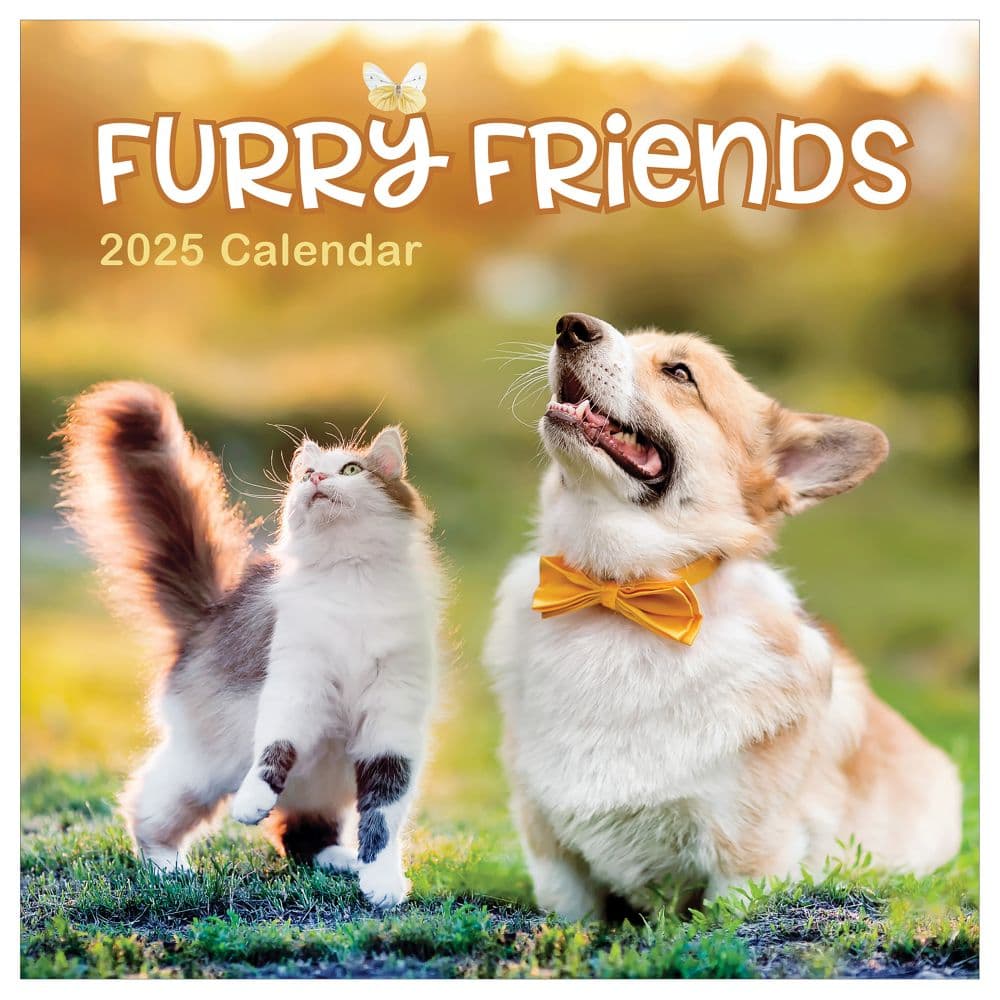 Furry Friends 2025 Wall Calendar