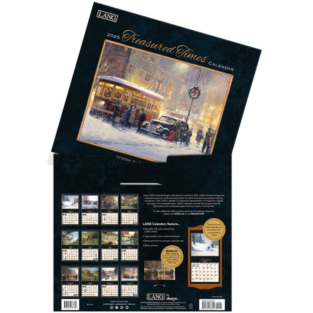 Treasured Times by D.R. Laird 2025 Wall Calendar